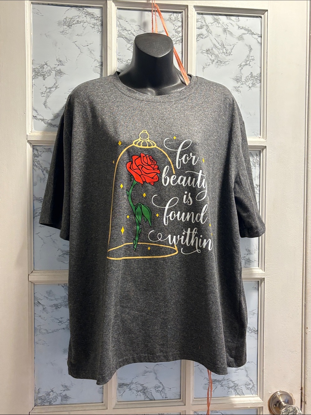 Beauty And The Beast Themed Top Size 2XL Gently Used NWOTS